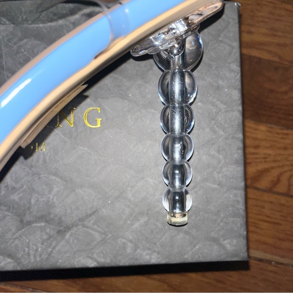 Azalea Wang Shoes Light Blue Webster Ankle Strap Heeled Sandal Women’s Size 9 - Picture 5 of 9